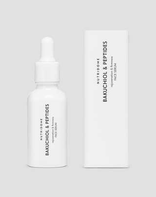 Sérum de bakuchiol y péptidos antiarrugas y reafirmante, alternativa vegetal al retinol Nutridome