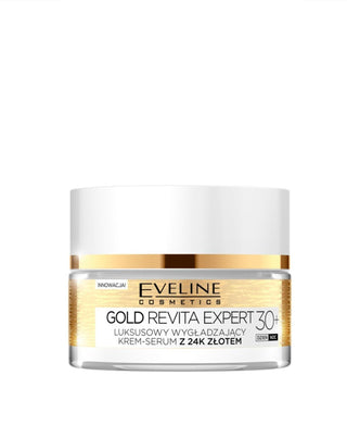 Crema-sérum suavizante con oro de 24 quilates, día y noche, 30+ Eveline - 1
