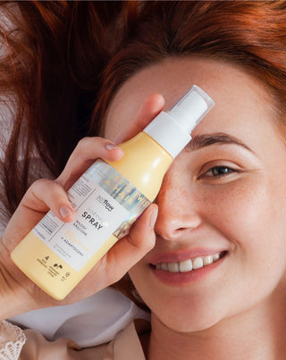 Spray nutritivo para cabello rizado con aroma a melón maduro y aloe vera so!flow