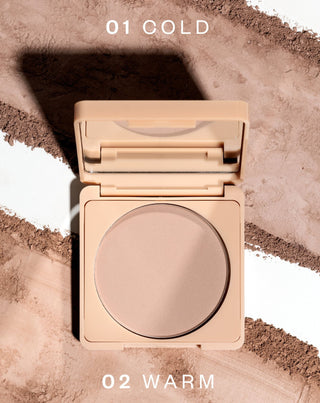 Bronceador prensado Selfglow 02 Warm con principios activos para el contorno facial Paese - 4