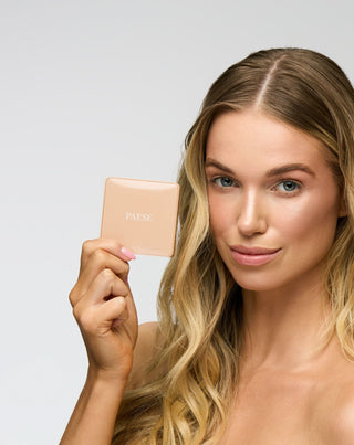 Bronceador prensado Selfglow 02 Warm con principios activos para el contorno facial Paese - 3