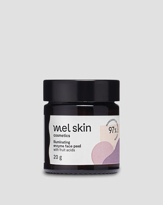 Exfoliante enzimático facial iluminador con ácidos de frutas Mel Skin