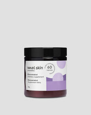 Resveratrol Mel Skin cápsulas que apoyan el sistema circulatorio y protegen contra la aterosclerosis, 60 unidades