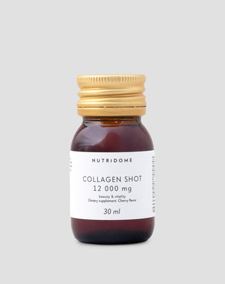 Shot de colágeno líquido 12 000 mg con vitaminas, suplemento dietético Nutridome 30 ml