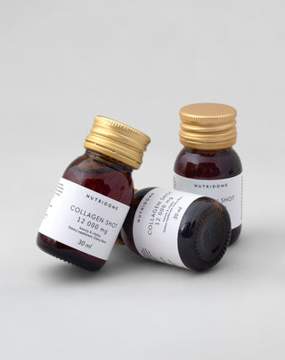 Shot de colágeno líquido 12 000 mg con vitaminas, suplemento dietético Nutridome 30 ml