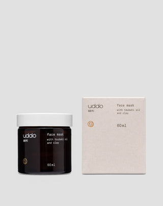Mascarilla facial con arcilla blanca, aceite de tsubaki y vitamina E Uddo