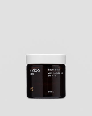 Mascarilla facial con arcilla blanca, aceite de tsubaki y vitamina E Uddo
