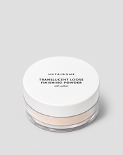 Polvo suelto transparente con acabado sedoso Nutridome