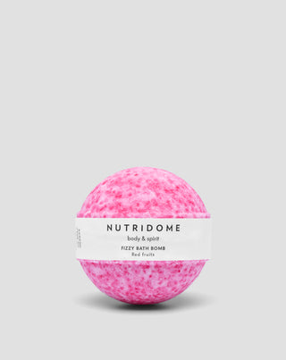 Nutridome bola de baño efervescente hidratante de la piel con aceites nutritivos Frutas rojas - 3
