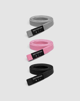 Body Functions 208 cm de largo bandas de resistencia para ejercicios de fitness juego de 3 piezas _1 - 1